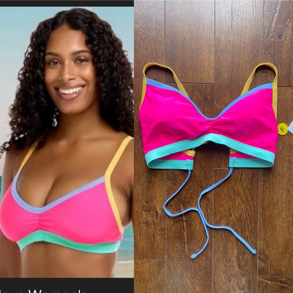 NWT Body Glove D-F Cup Bathing Suit Bikini Top.